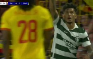(VÍDEO) Os golos polêmicos do jogo entre o Lens e o Sporting